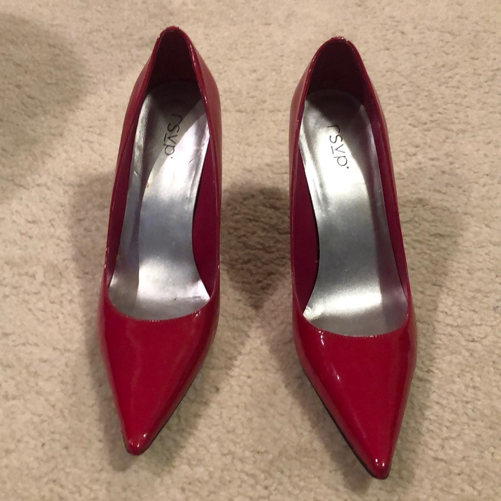 Pink patent leather stilletos